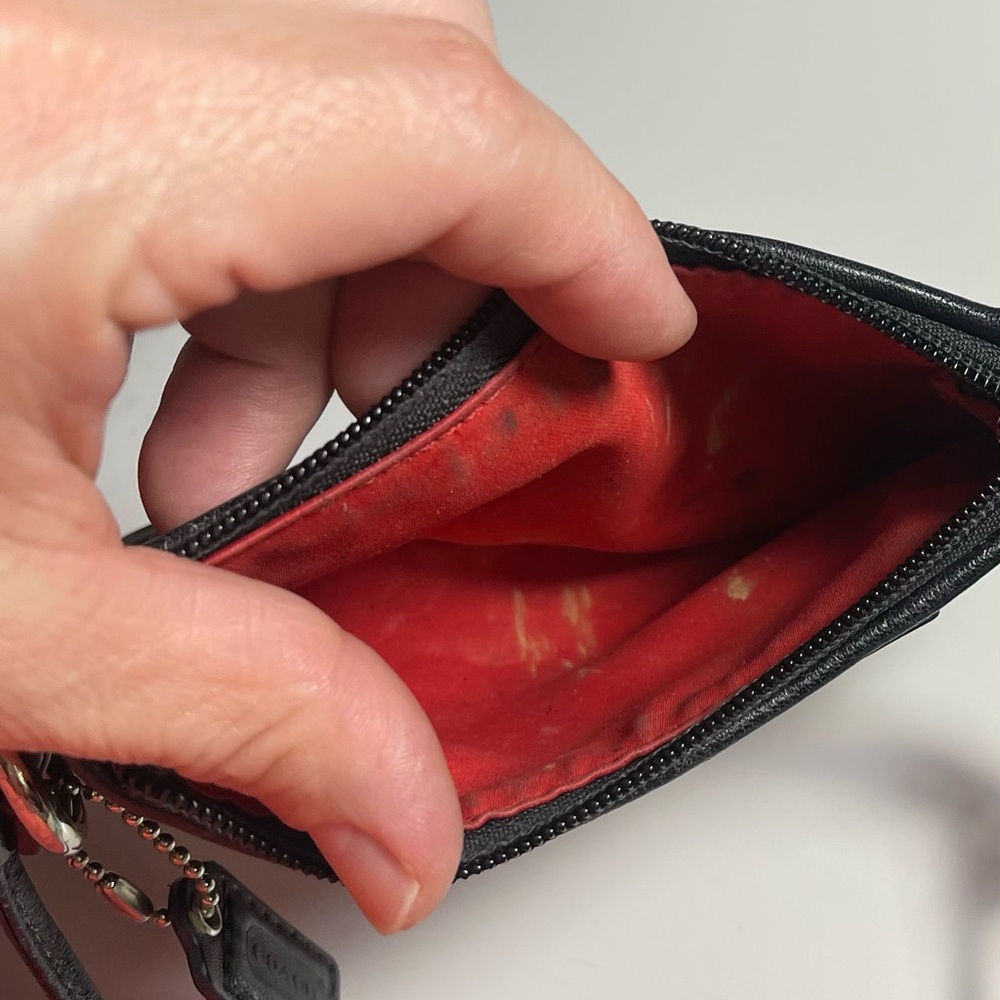 Coach Black Clutch with Signature Monogram - Picture 6 of 9